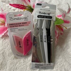 The Crème Shop Precision Grip Facial Hair Razors - Pink
